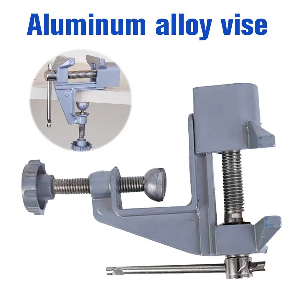 Multifunctional Mini Vise - Lightweight Aluminum Work Clamp for DIY Crafts and Jewelry Repair Tool