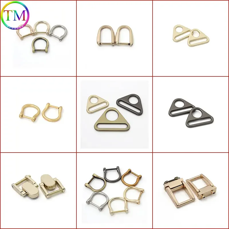 

10-50 Pieces Detachable D-Ring Buckles For Bag Belt Clasp Handbag Shoulder Strap Clip Diy Leather Crafts Hardware Accessories