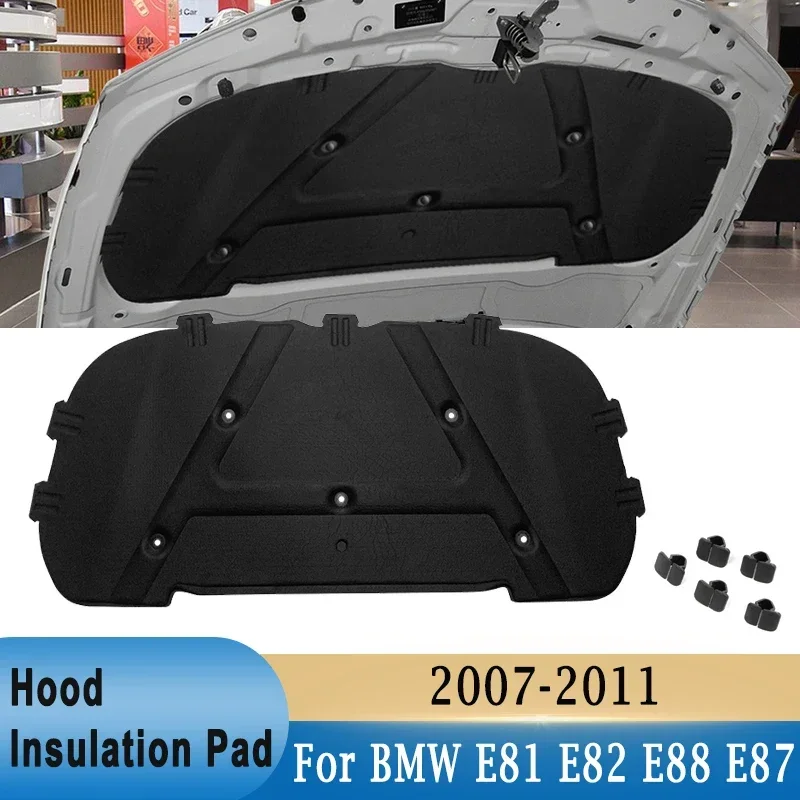 

Car Front Engine Hood Insulation Cotton Pad Heat Soundproof Mat Cover For BMW E81 E82 E88 E87 120I 128I 130I 135I 2007-2011