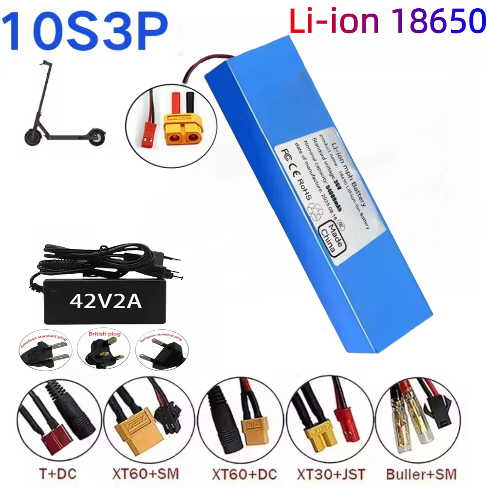 

Batería de litio recargable 36V 54000mAh 10S3P 504W batería de scooter eléctrico modificada con BMS, para FllDO FD1 FD2 FD3