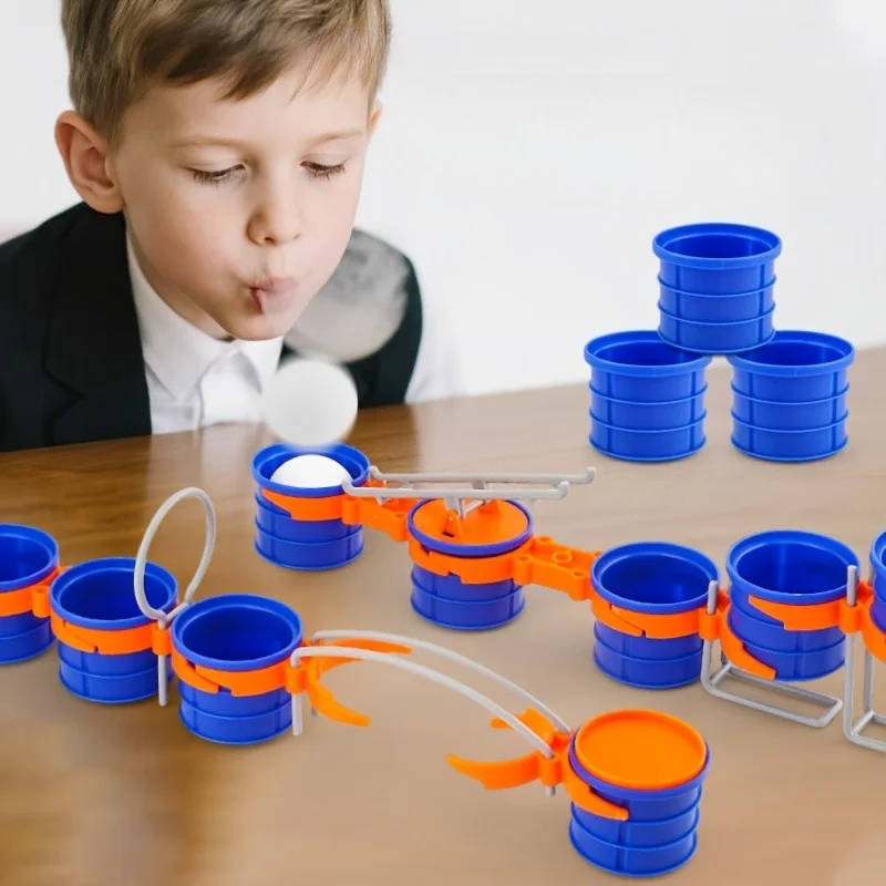 Floating Ball Game Fun Game Target Game Blowing Jumping Ball Tube Bouncing Toy STEM Education Toy Family Party Game