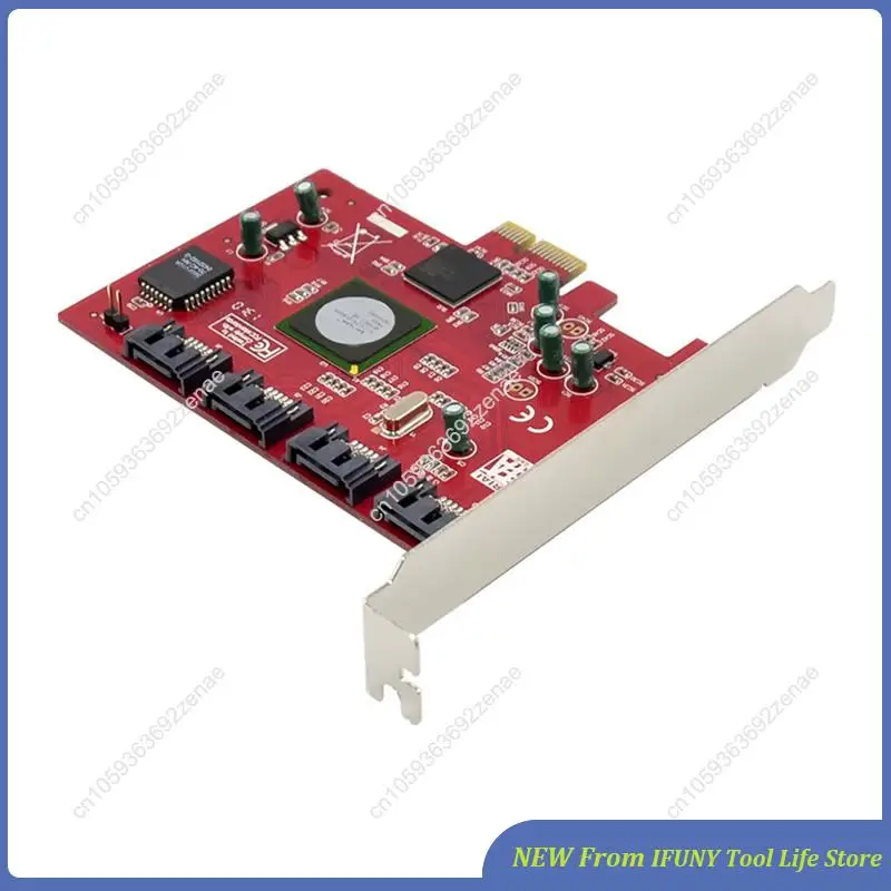 

4-Port SATA 3.0 RAID Card Adapter With Silicon Image SATA2.0 III Converter Via PCI-E X1 For Enhanced Storage Solution New