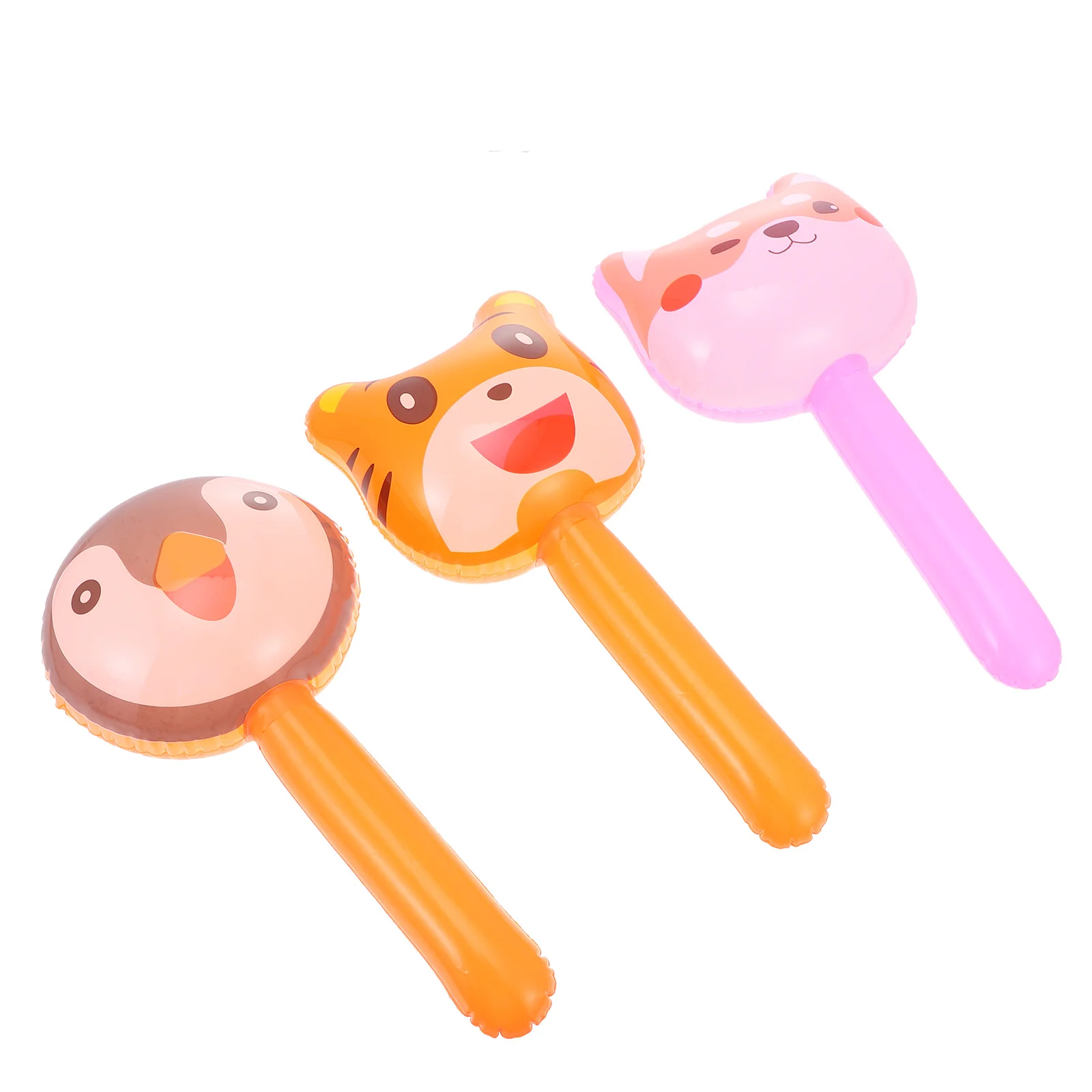 12Pcs Inflatable Animals Stick Fox Eagle Blow Up Balloons Party Decorations Carnival Prizes Inflatable Animals