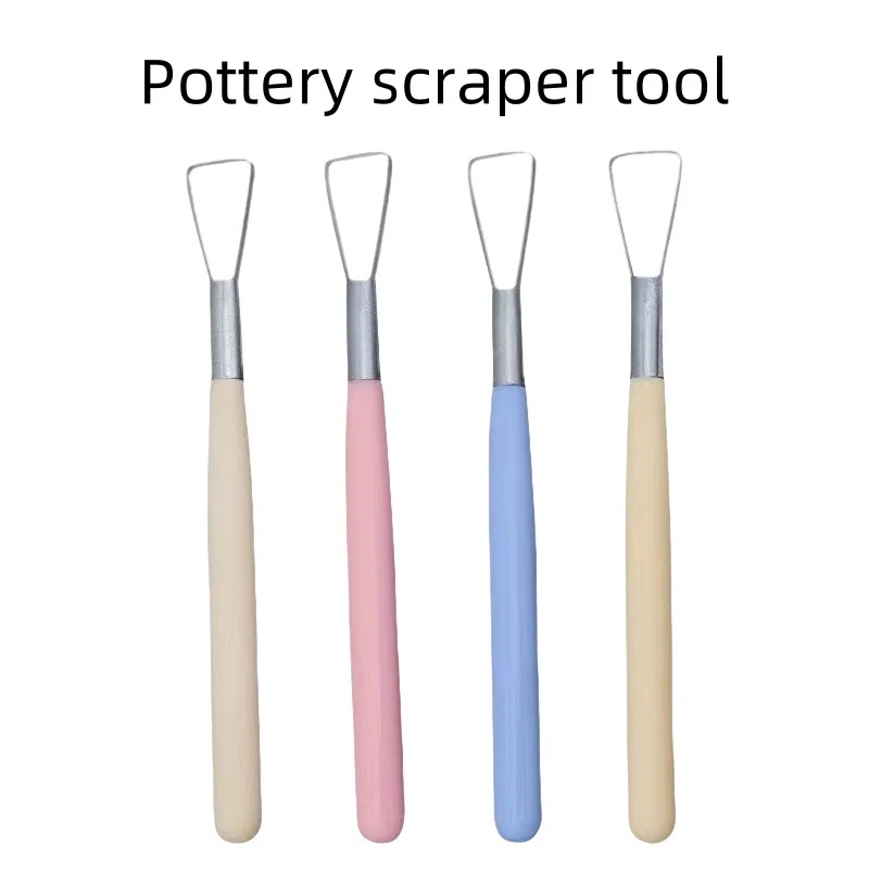 4Pcs Clay Tools Set, Plastic Soft Clay Embossing & Sculpting Tools for DIY Art Crafts & Colored Pottery