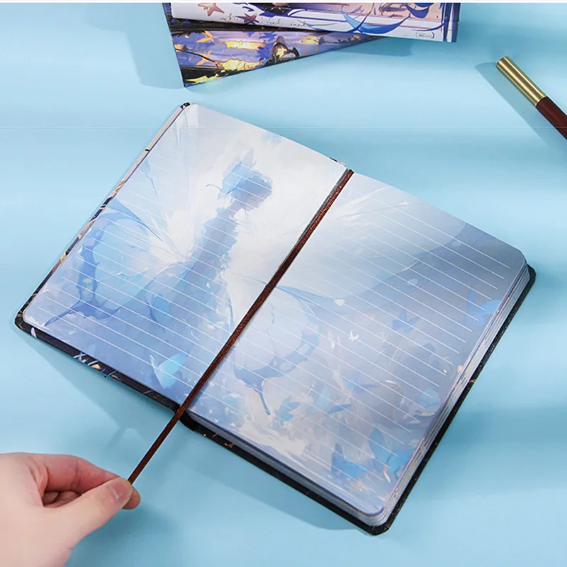 Imagem -04 - Full Color Pages Notebook para Meninas Exquisite Capa Fosco Scrapbook Diário Estudante Capa Dura Notepad Ilustração