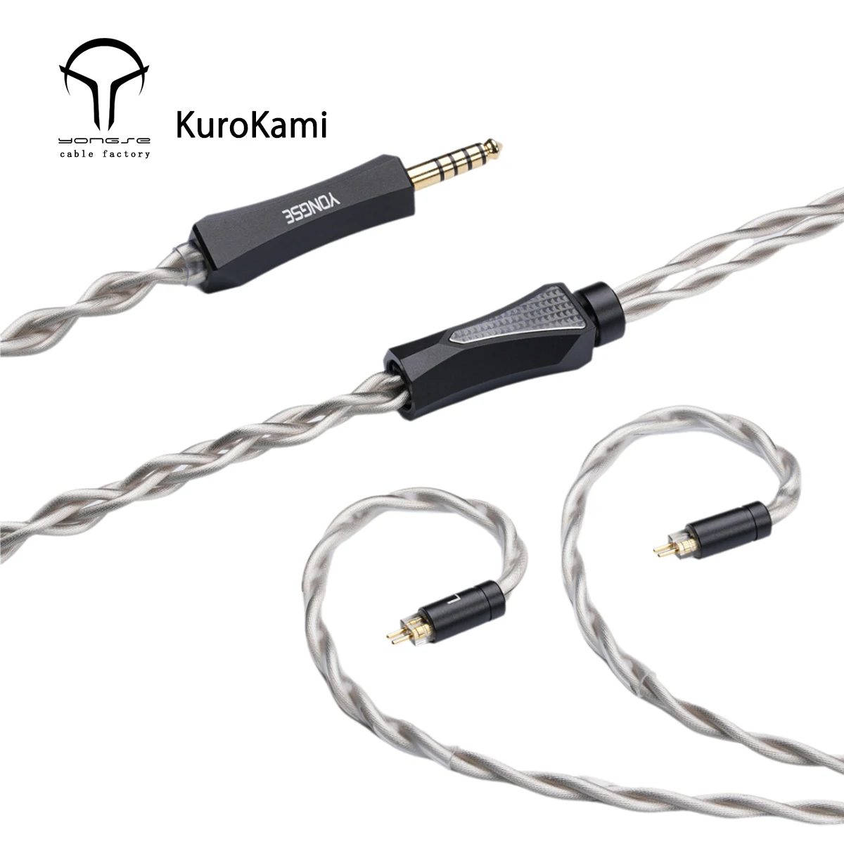 Yongse KuroKami 6N Silver-plated Single Crystal Copper + Graphene Shielding Layer Earphone cable