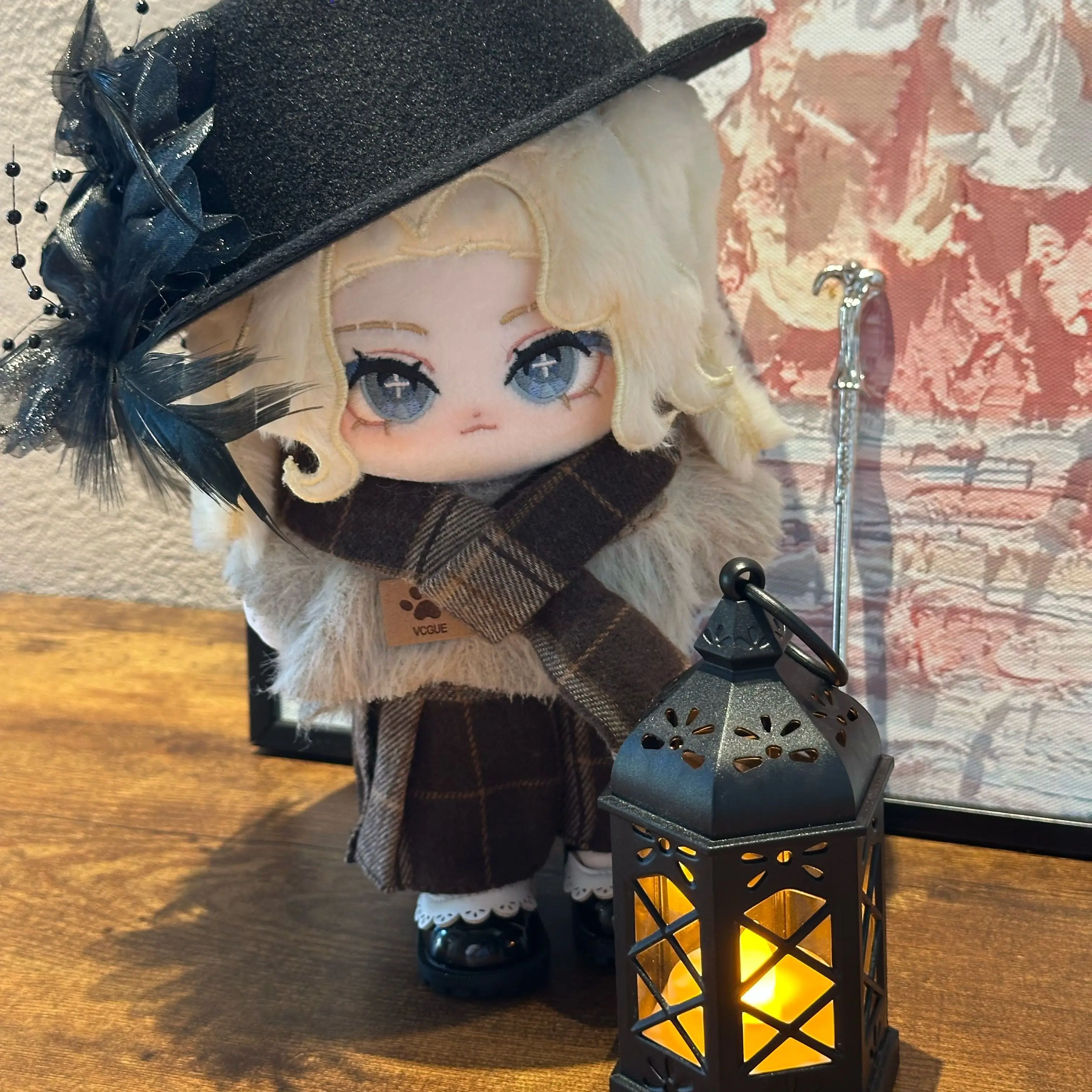 

Game Doujin Identity Ⅴ Evelyn Mora Plush Cotton Stuffed Doll Body Change Clothes Plushies Toys 20cm Gift
