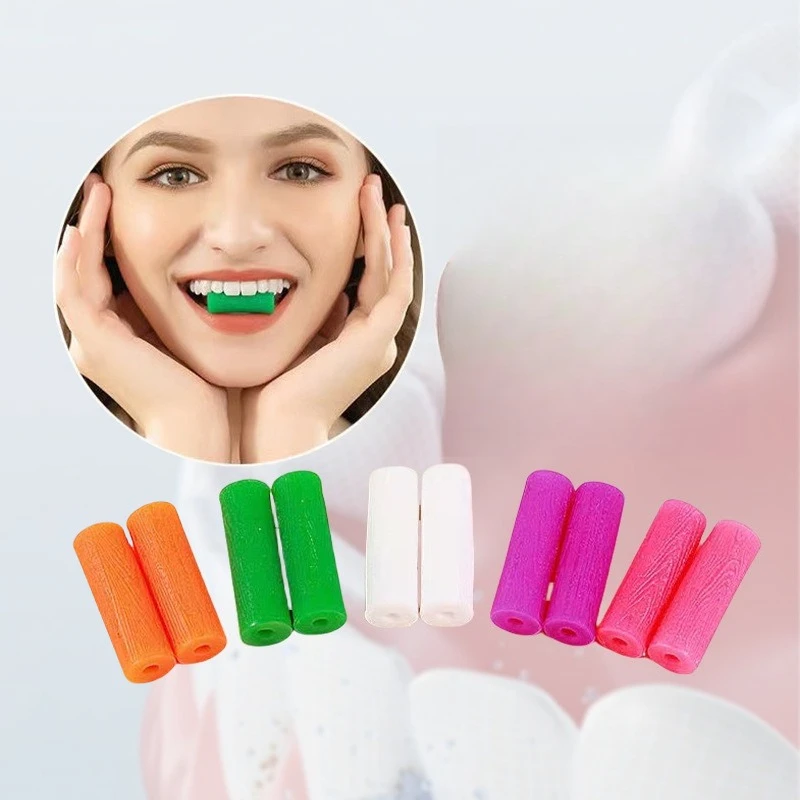 50Pairs Orthodontic Chewies Fruit Scents Aligner Chewies Silicone Teeth Stick Bite Chew Aligners For Dental Invisible Braces