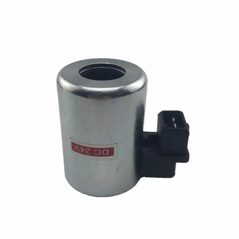 Xugong Three-line Circular Excavator Parts Electromagnetic Valve Coil Inner Diameter 19mm, Height 50mm, DC24V, DC12V,