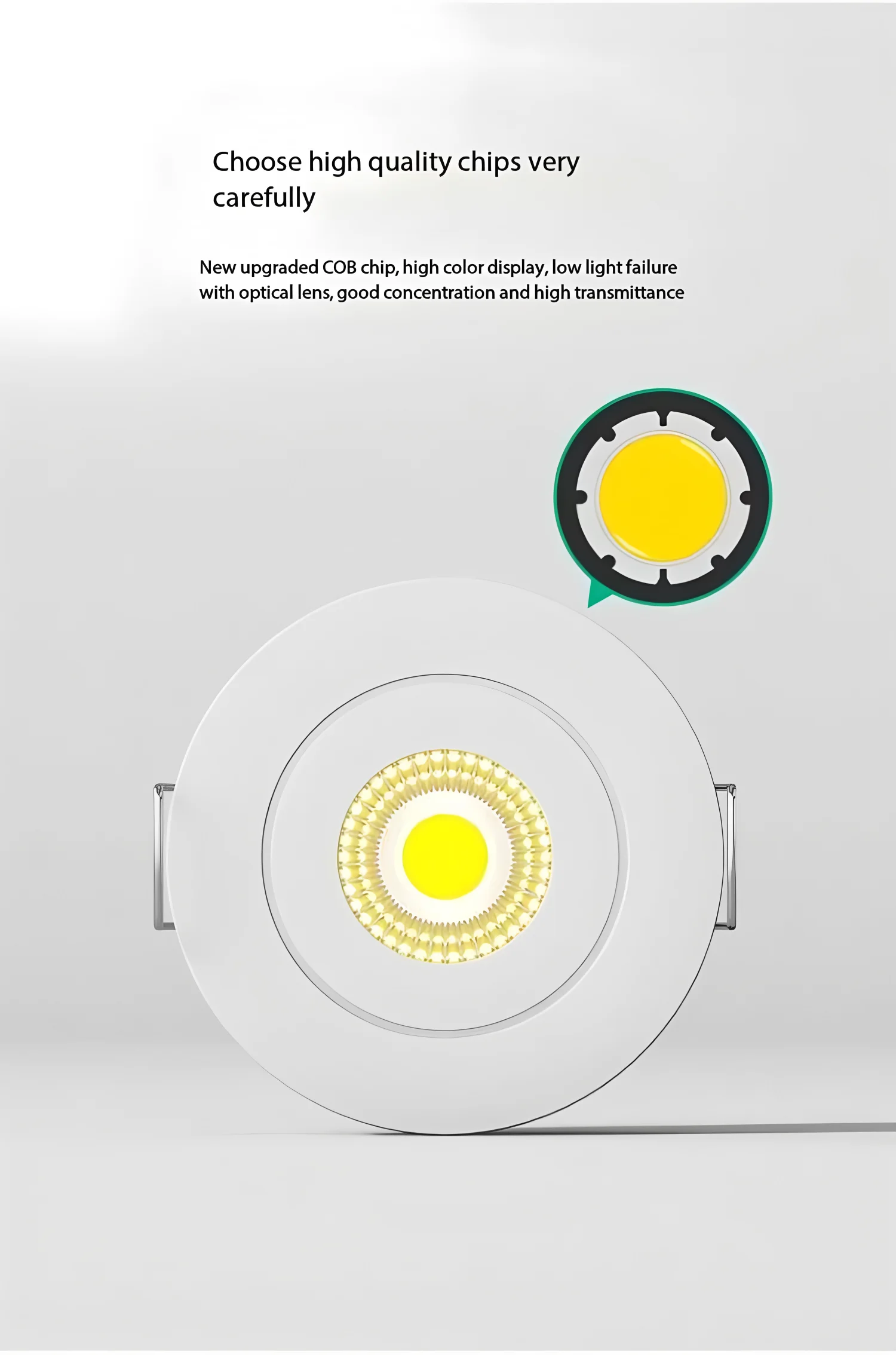 Dimmable 3W 5W LED Downlight Anti-Glare Spotlight Embedded Ceiling Light AC110V-220V Mini Home Decorative Lighting