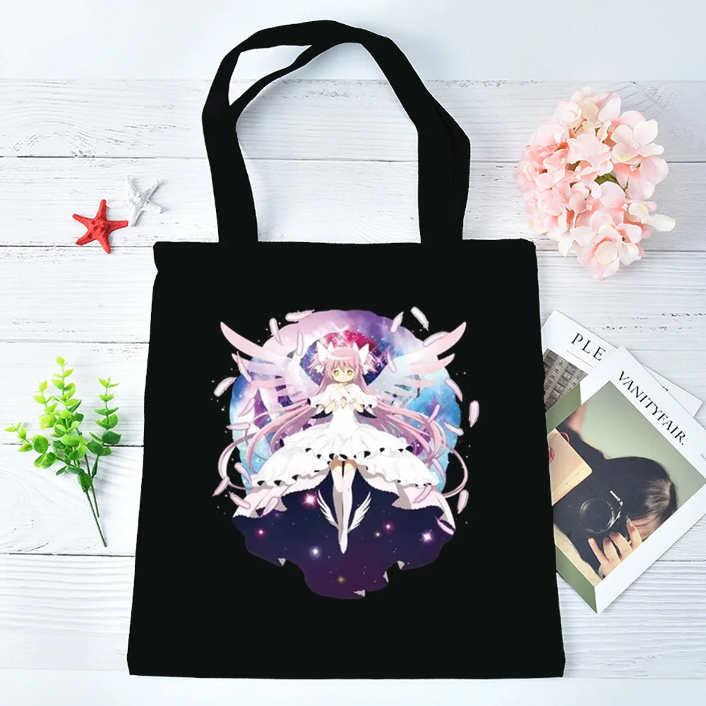 Madoka Magica tote bag torba na zakupy shopping personnalisable reusable canvas  woman