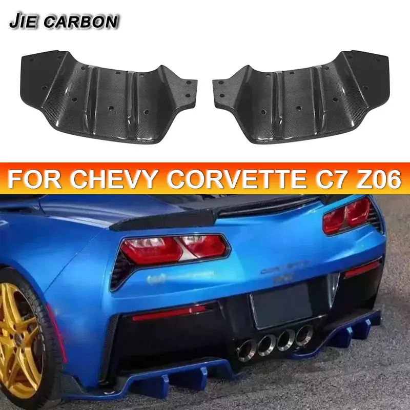 For Chevy corvette C7 Z06Higher quality Carbon Fiber Rear Bumper Diffuser Lip Spoiler Rear Lip Kerist Style Body Kit