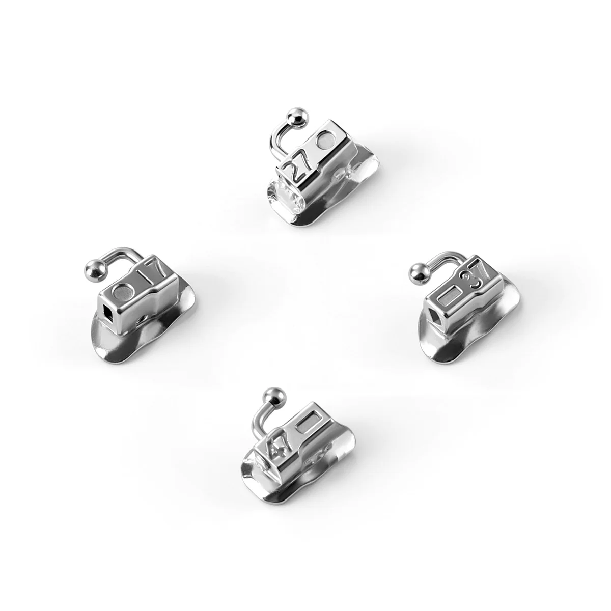 80 teile/schachtel Dental Kieferorthopädische Bukkalröhrchen MIM Monoblock Mesh Basis Split für 1st 2nd Backenzähne Bindung Nicht-Cabrio – Detail 10