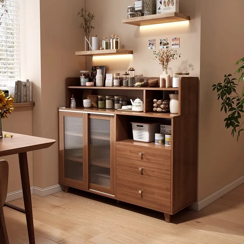 

Multifunctional dining side cabinet Small apartment cabinet against the wall Household kitchen Locker Living room
