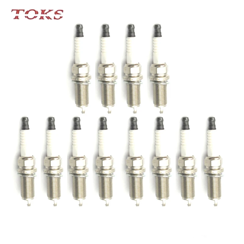 TOKS 12pcs 90919-01247 FK20HR11 Double Blue Iridium Spark Plugs For Toyota RAV4 crown REIZ Prado Venza V6 3.5L 9091901247 3426