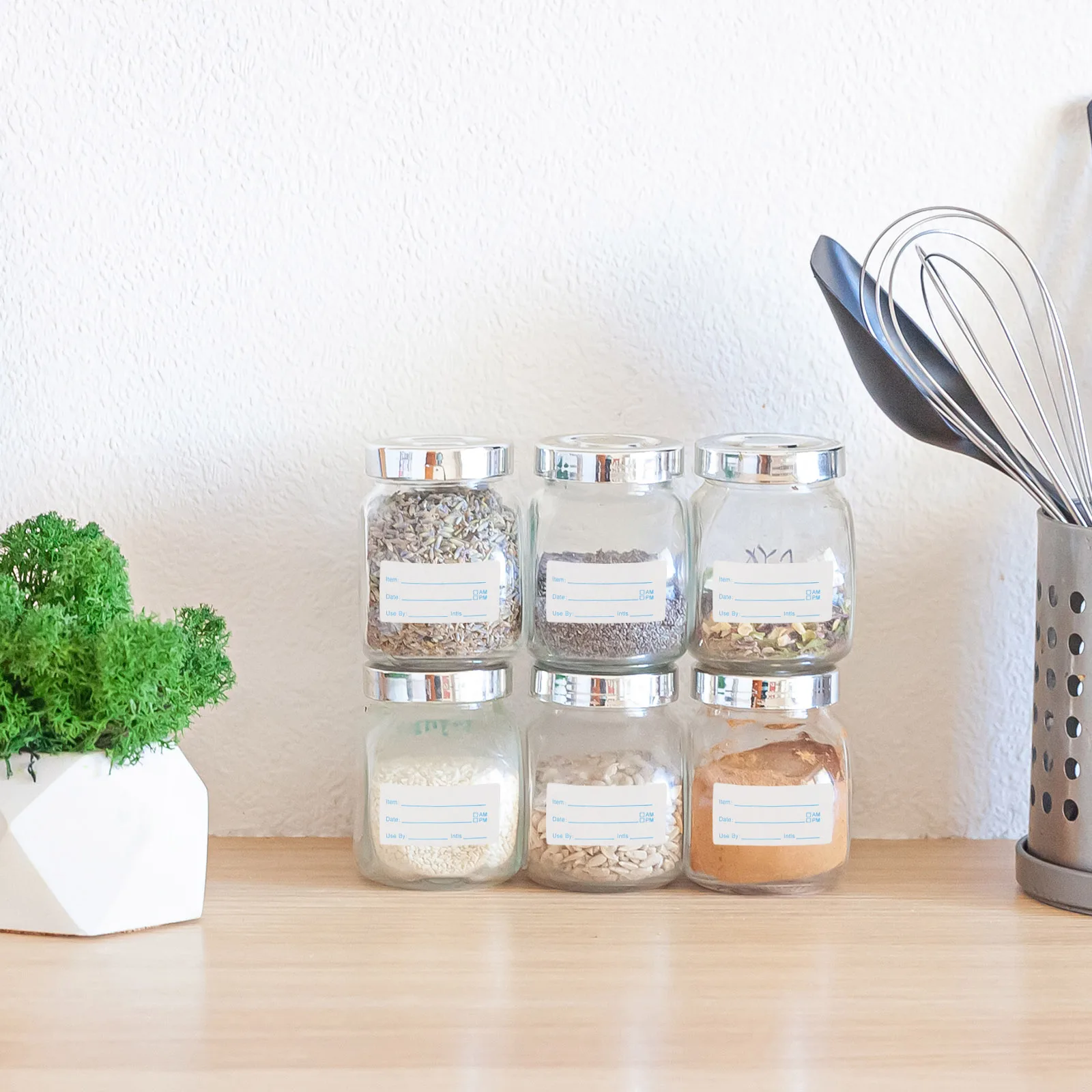 Etiquetas de data adesivos para recipientes de alimentos geladeira freezer despensa jar rotulagem organização da cozinha removível data de alimentos