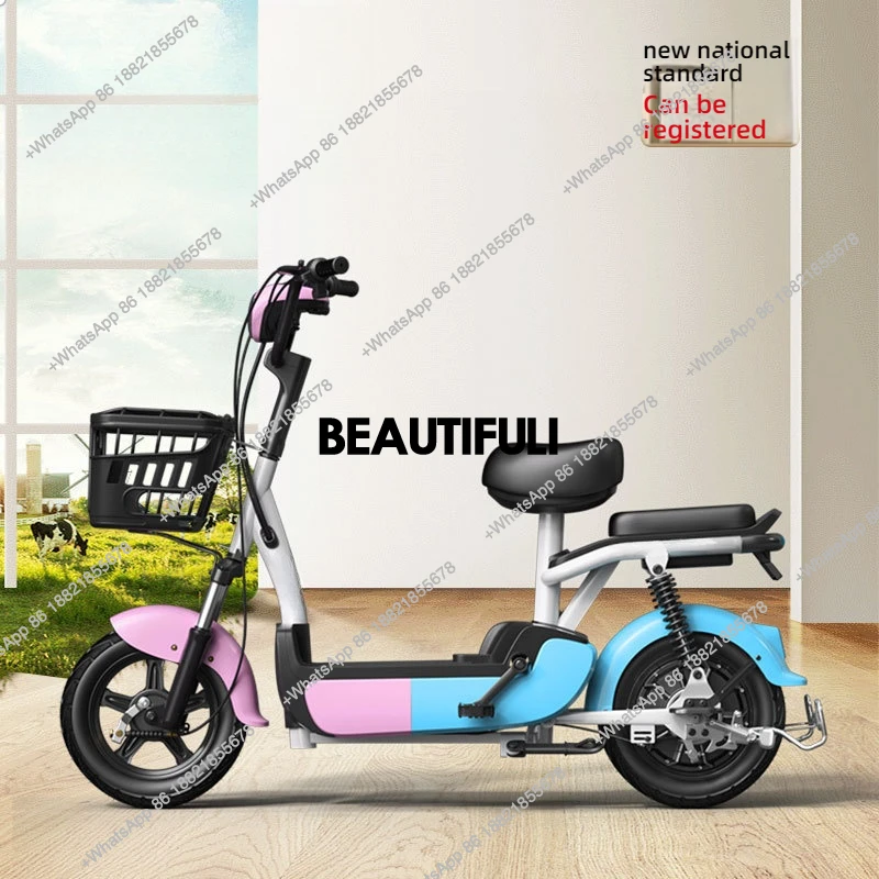 Mountain Snow Bike Lithium Battery Helps Men and Women with Variable Speed Commuting Lightweight Battery Electric Bike