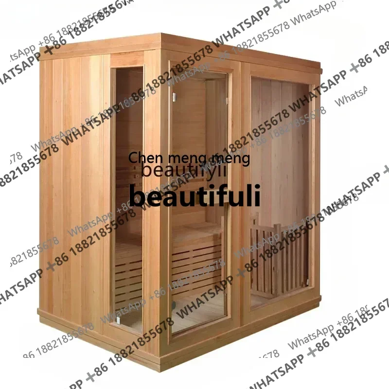 R Y Sauna Room  Sweating Steam Room Beauty Salon Commercial Volcanic Stone Sauna Furnace Wet Steam Bath Box Can be Customized