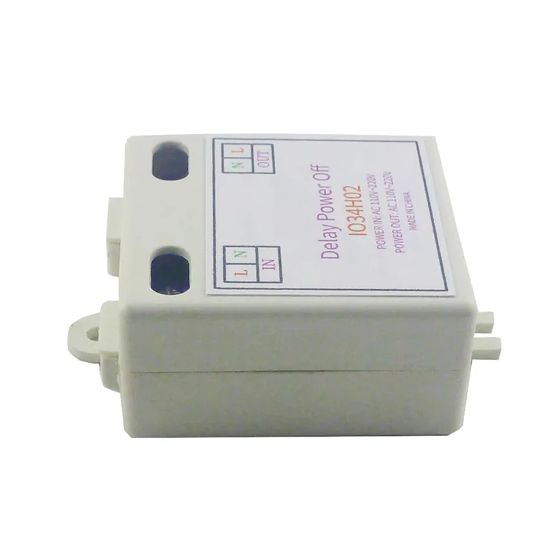 ABJF-2X AC120V 220V Time Delay Relay Power On Delay OFF Switch 1-480Min Adjustable Delay Power OFF Home Automation Controller