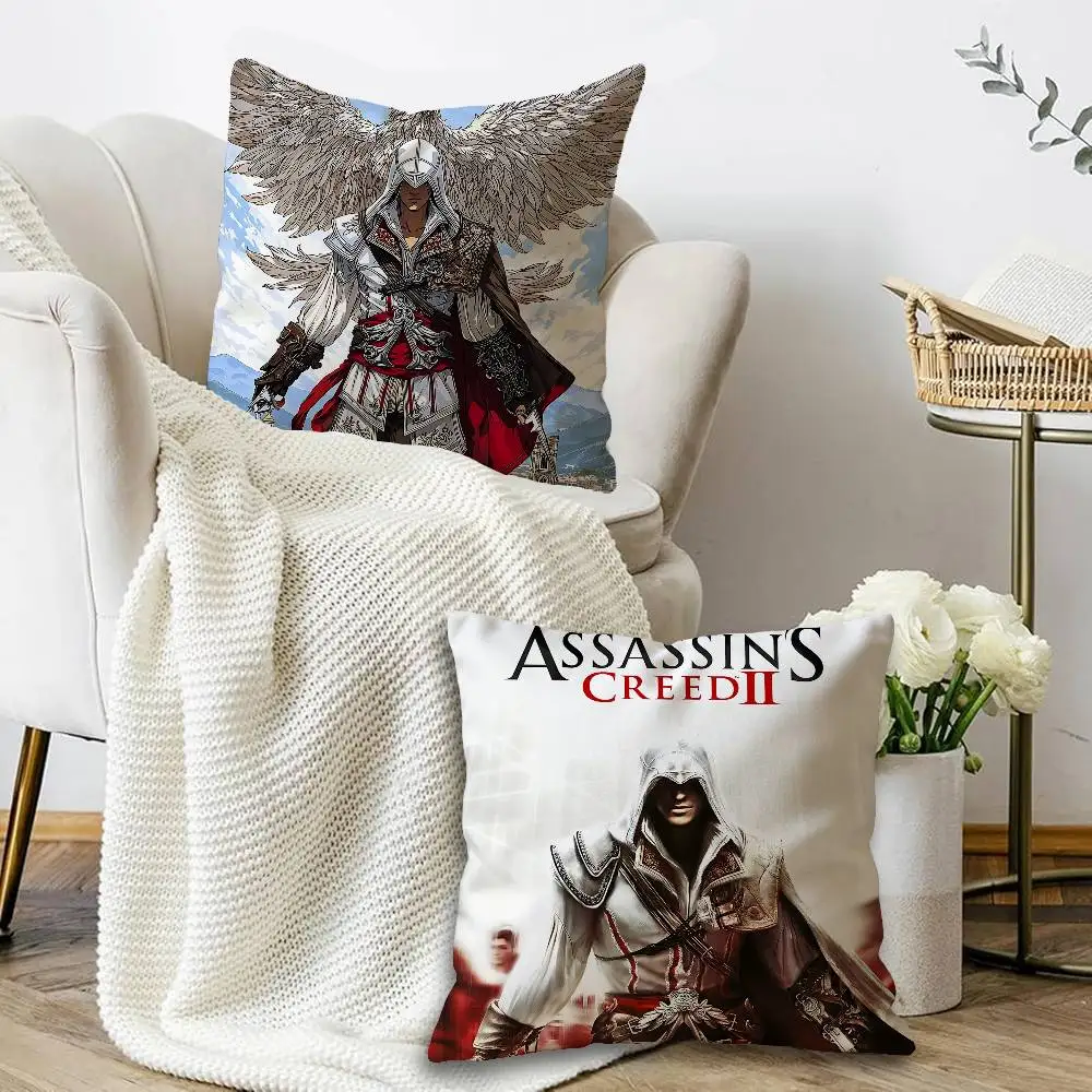 Game A-Assassins C-Creeds Pillow Cover Design cushion Cover decor Holiday Decorati