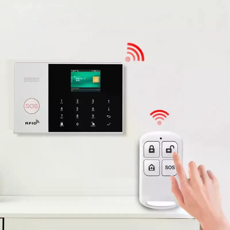 1Pcs Remotely Arm / Disarm Home Burglar Security Alarm System 433MHz Wireless Remote Control Detector For G30 PG103 107