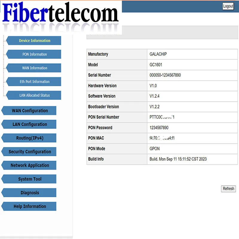 Xpon Stick ONU 1.25G/2.5G SFP Pon Stick مع MAC PPPoE IPoE HGU SC موصل 1310/1490nm 20KM OLT ONU MAC XPON=EPON/GPON