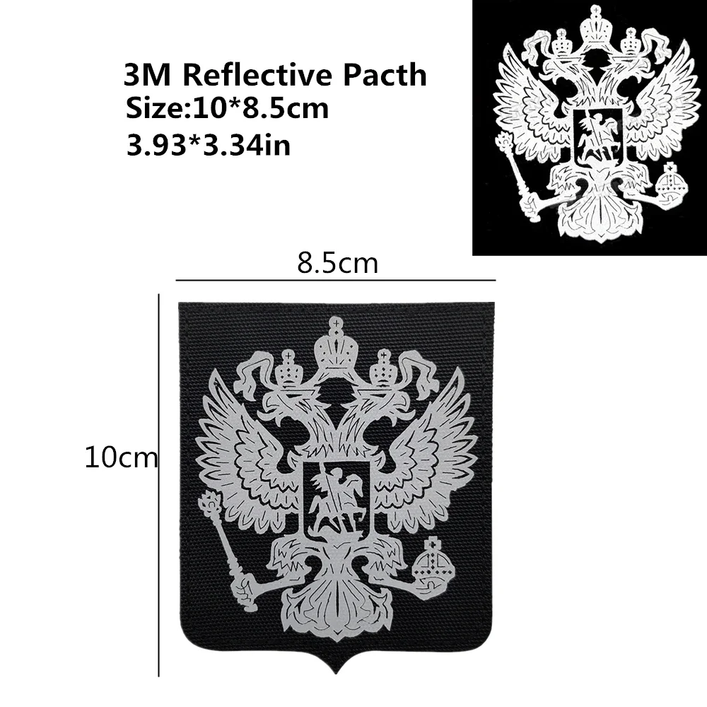 ALFA Tactical Patch Russian Patch Embroidery Reflective Tactical  Badge Special Forces Outdoor Sticker Embroidery Hooks and loop