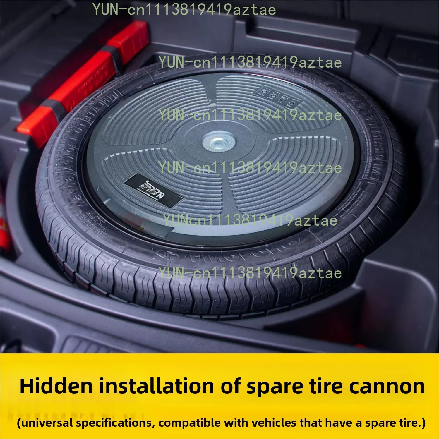 12 Inch High Power Car Spare Tire Subwoofer, Heavy Bass Trunk Audio Modification Speaker