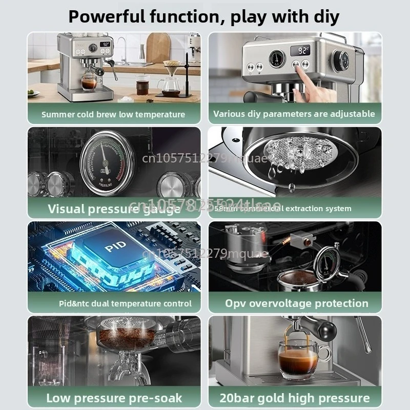 H10A Full Semi-automatic Stainless Steel Italian Concentrated Extraction Household Small Milk Foam