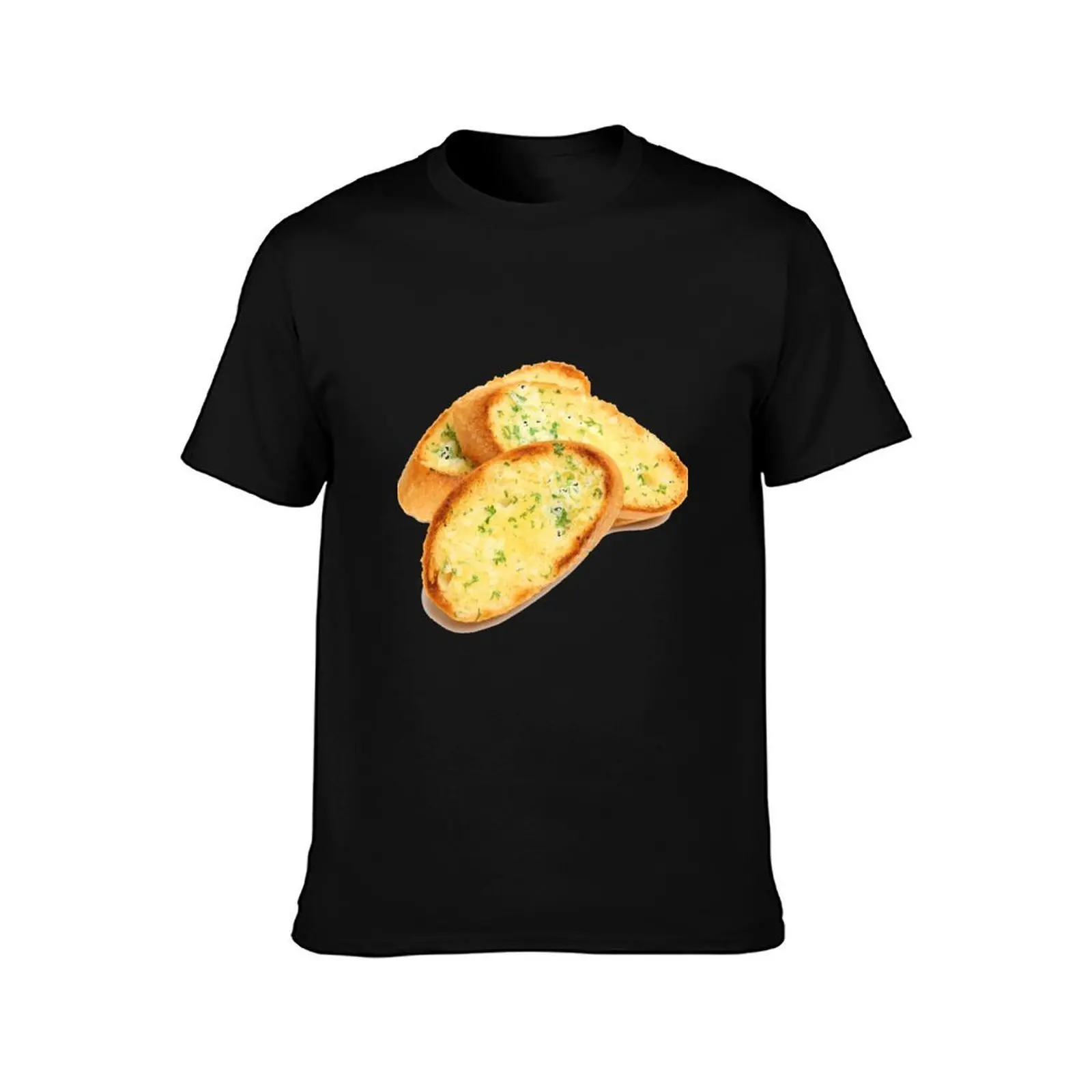 Garlic Bread T-Shirt Non-Shrink Basic Cotton T-Shirt