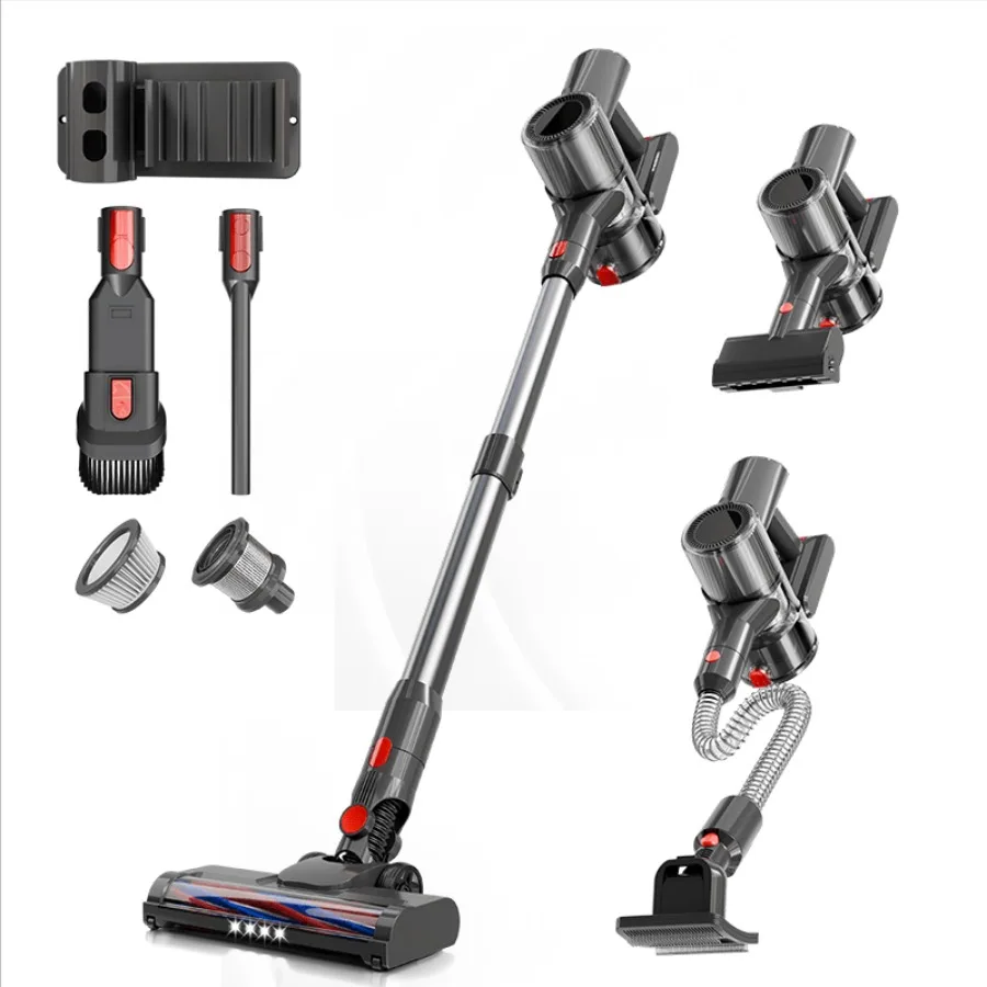 3-in-1 Powerful Wireless Vacuum Cleaner for Car Sofa Carpet Curtain Mattress with 4-Battery System Pet Hair Care Deep Mite Remo