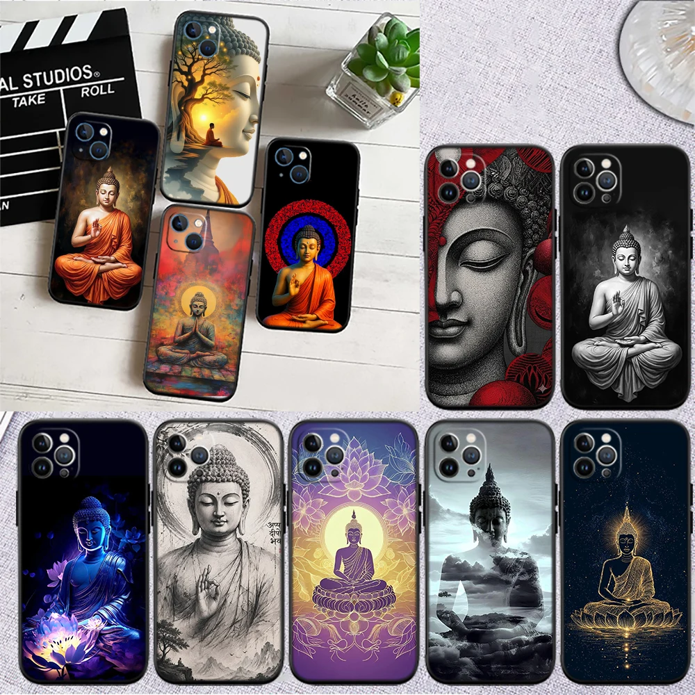 EY32 Shakyamuni Buddha Phone Case for Samsung Galaxy Note 10 20 S23 S24 S25 Ultra FE Plus Edge Lite A02S A35 A07 A17