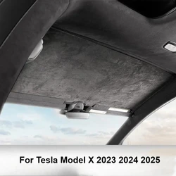 3PCS Car Sun Shade Soft Suede Front Rear Windshield Visor Sunshade Cover for Tesla Model X 2023 Front Rear Window Protection
