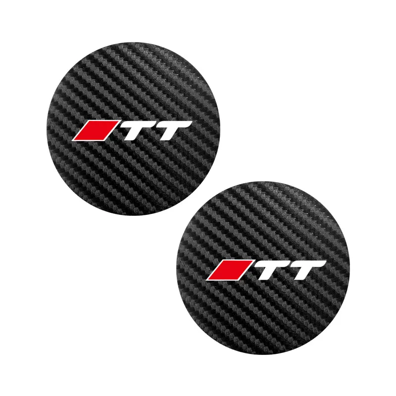 2Pcs Auto Leder Untersetzer Matte Anti-slip Wasser Tasse Pad Für Audi A1 A3 A4 A5 A6 A7 a8 Q2 Q3 Q5 Q7 Q8 B6 B8 B9 C5 C7 TT S1 S7 S3 RS6