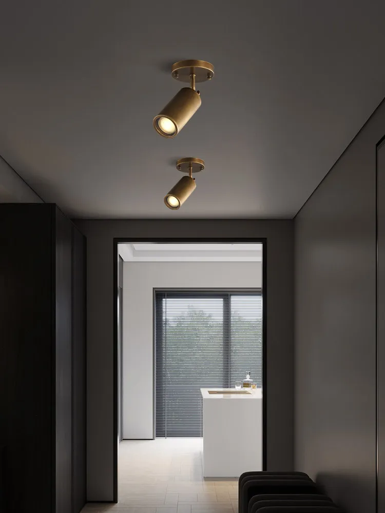 Surface-mounted spotlight porch hallway atmosphere minimalist background wall lighting picture light adjustable angle wall lamp