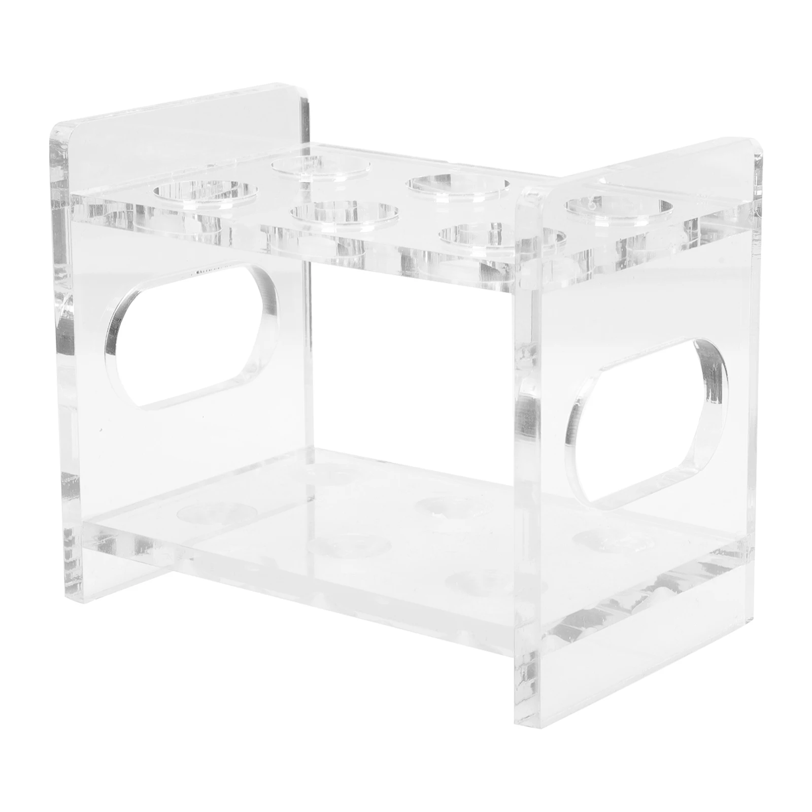 

Test Tube Rack Tubes Organizer Microcentrifuge Holder Lab Tool Acrylic Clear Stable Placement Home School Laboratory