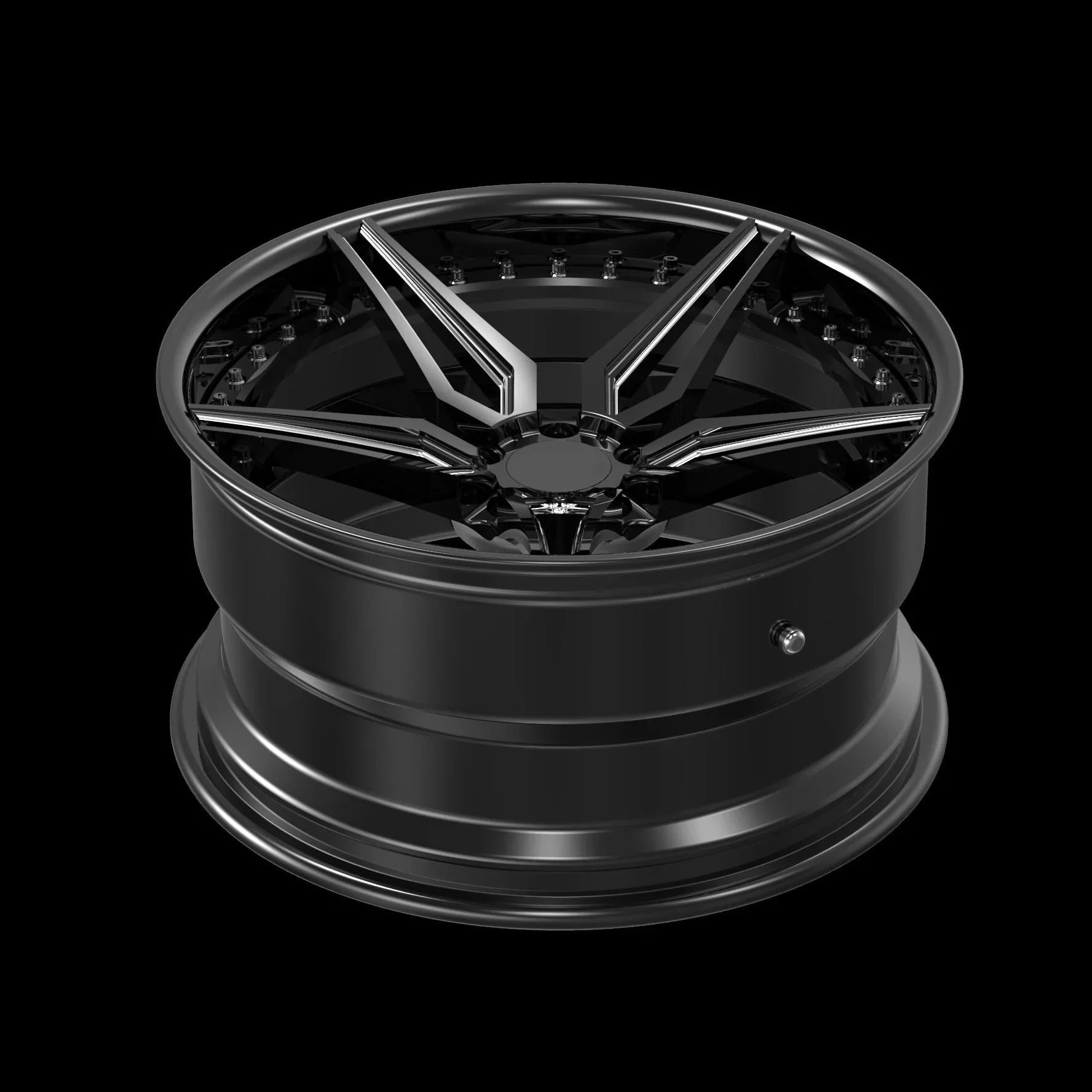 Borui Forged Wheels Forged Racing Car Wheels 18-24 Inch Mesh Design Customizable Color 19-23 Inch Wheels Pentagon Shape