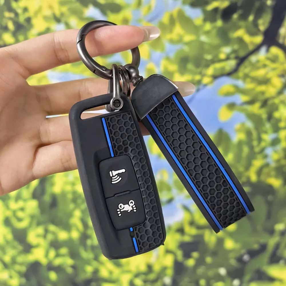 Anti‑Scratch Silicone Key Case With Key Chain for Honda ADV150 PCX125 Wrench350 PCX160 VISION SH350 Motorcycle Key Accessory - view 2
