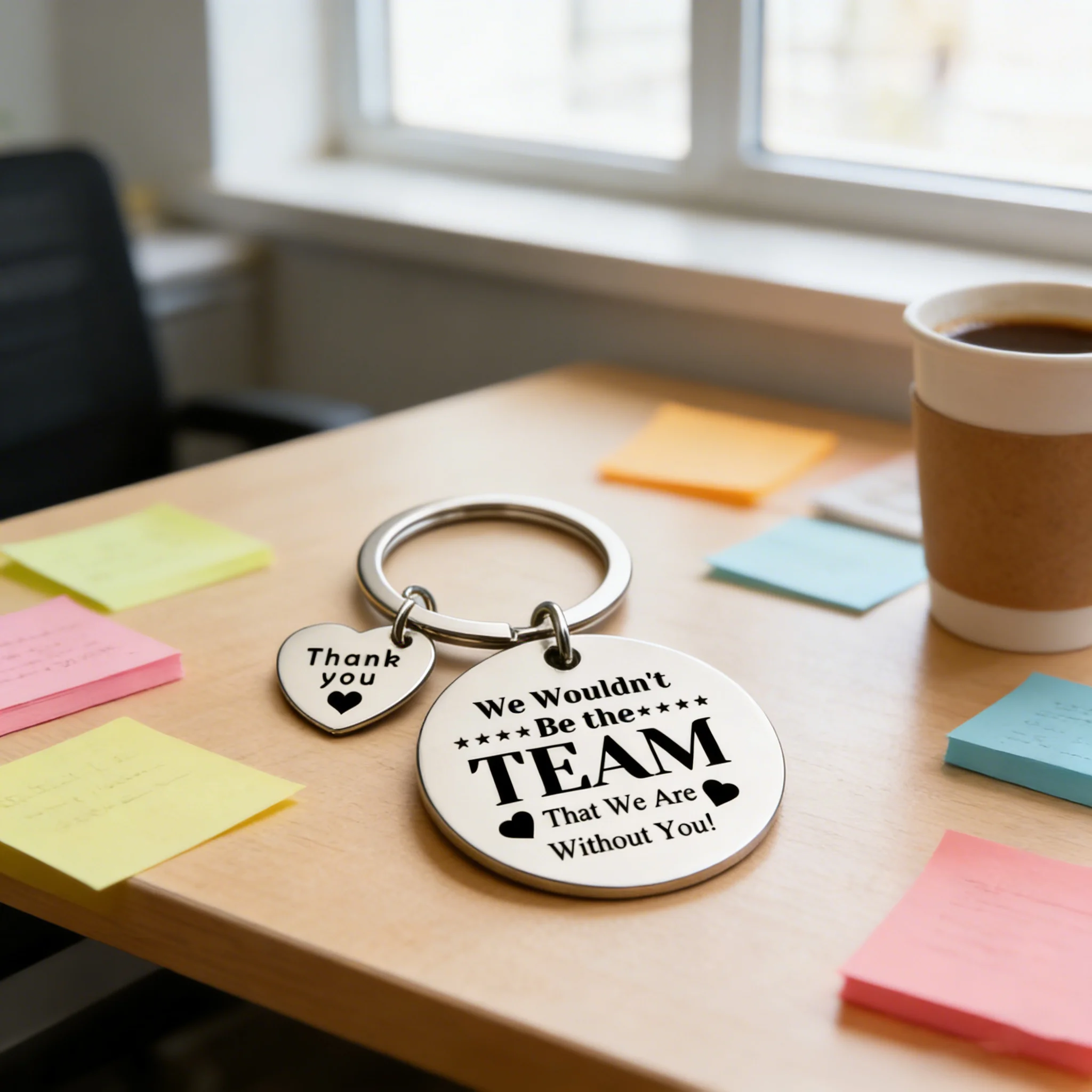 Stainless steel keychain encourages thanksgiving colleagues friendship gifts thanksgiving christmas
