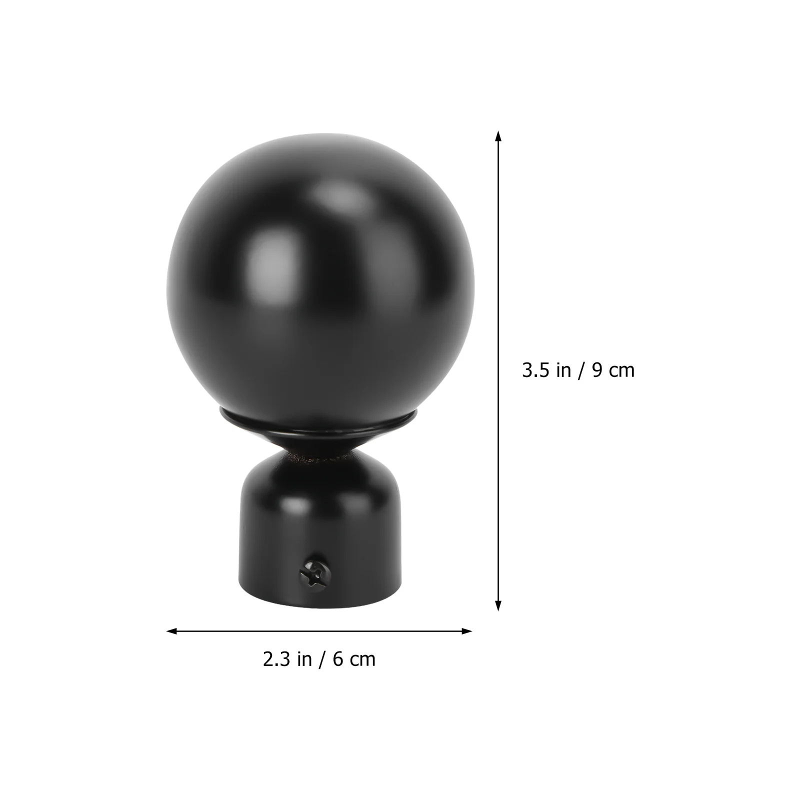 

2Pcs Curtain Rod Ends Iron Decorative Final Head Plug for Home Decor Bedroom Living Room Accessories Curtain Rod End