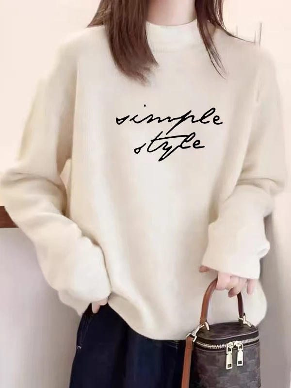 

Модная женская блузка с длинным рукавом, на флисовой подкладке, с высоким воротником, базовая, для осени и зимы, из полиэфирного волокна