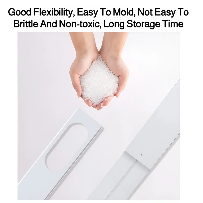 Tragbare AC-Dichtungsplatte, Fensterhalterung, verstellbare Länge 43–140 cm, universelle Passform, Klimaanlagen-Zubehör-Set, Isolierplatte