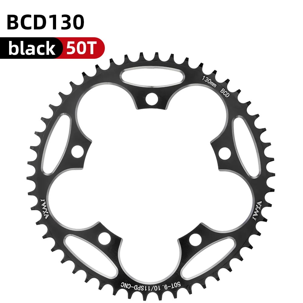 VXM Road Fiets 130BCD Crank Kettingwiel Fiets Aluminium 38T40T42T44T46T50T52T54T565860T Smalle Brede Kettingblad Fietsen Onderdelen