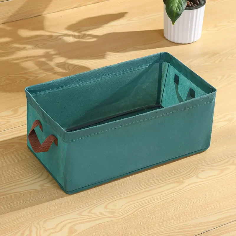

Clothing Storage Box Steel Frame Household Fabric Lid Pants Underwear Foldable Large Capacity Sturdy Durable Organization