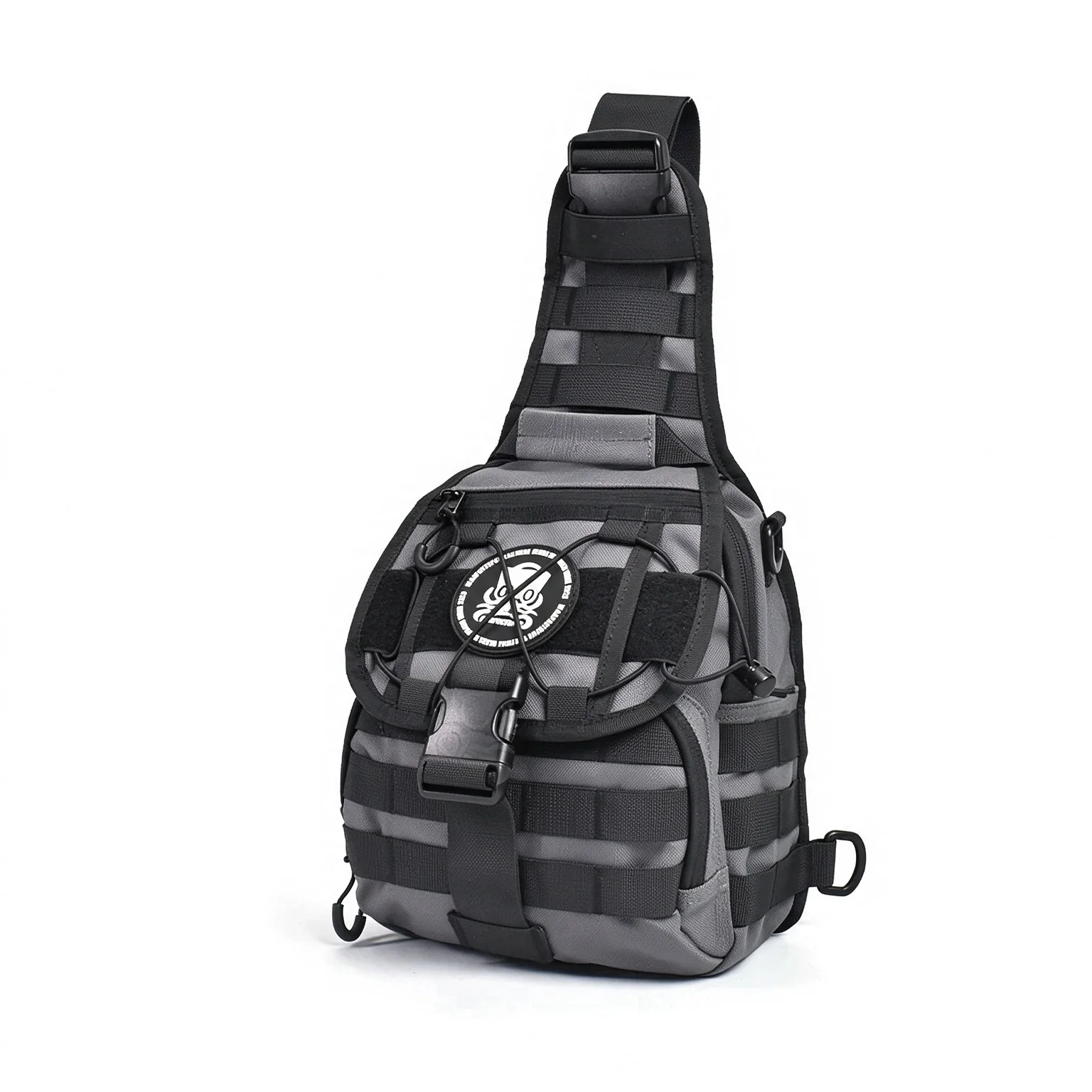 Tactical Chest Bag 1000D Nylon MOLLE Crossbody Sling Pack Large Capacity Techwear Shoulder Bag for Outdoor Travel Daily EDC