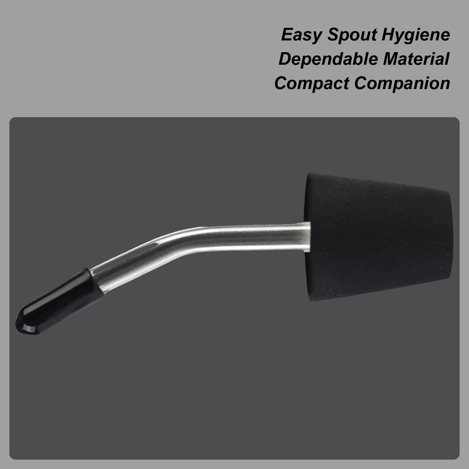 

Extended Kettle Spout Coffee Kettle Long Nozzle 0.59-0.7in Diameter Heat-Resistant Reusable Tapered Nozzle With Brush For
