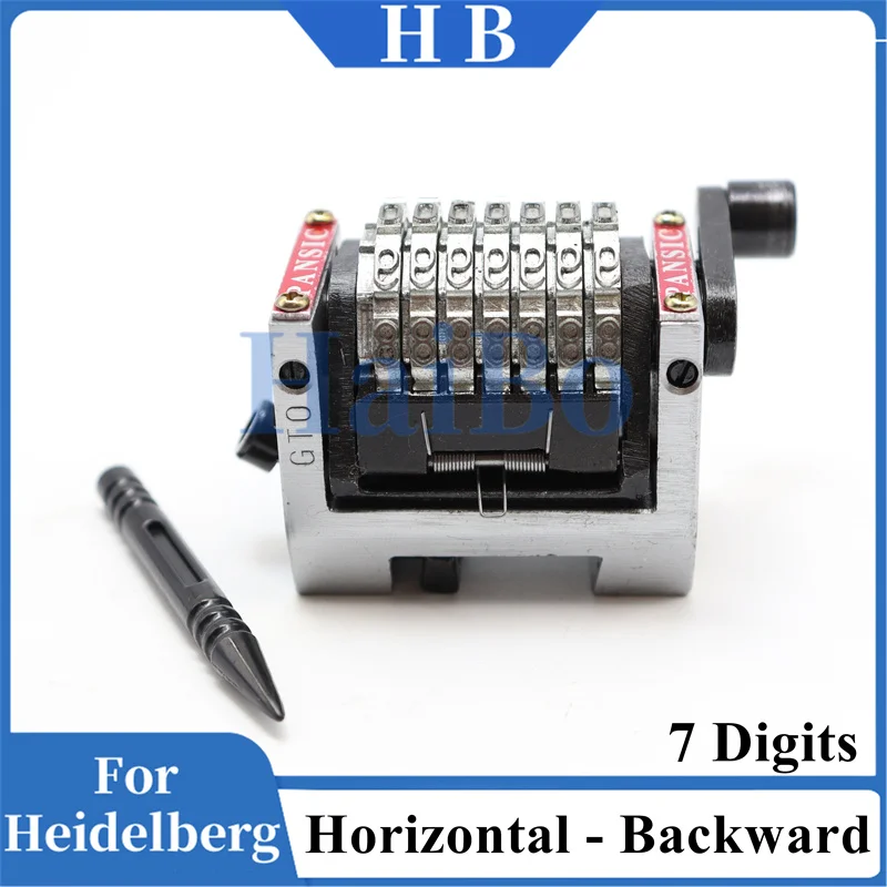 HaiBo Best Quality Horizontal Backward With Last 3 Numbers Sinkable 7 Digits Printing Numbering Machine