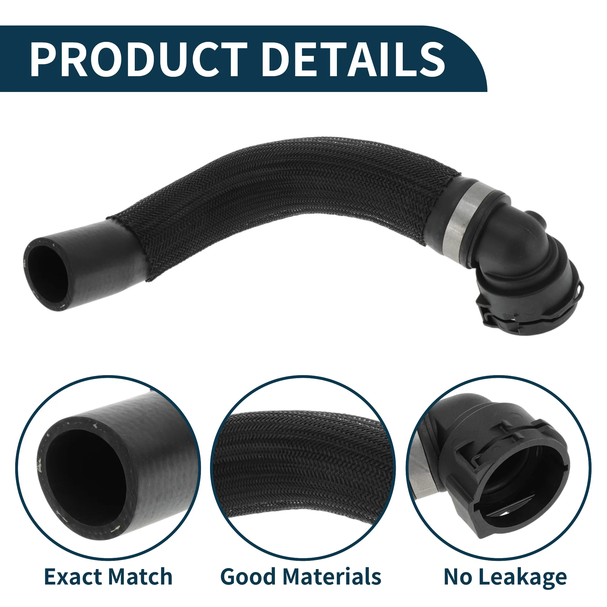 Wąż chłodnicy UXCELL, wąż nagrzewnicy, wąż wylotowy chłodnicy do BMW Mini Cooper 2020-2023 nr 17128658481, gumowy przewód spustowy