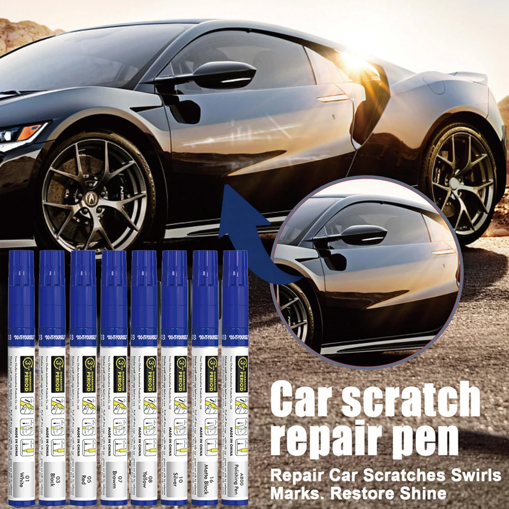 Car Scratch Removal Repair Pen, Retocar a pintura para carros, Várias cores opcionais, Vários automotivos, Reparação de preenchimento