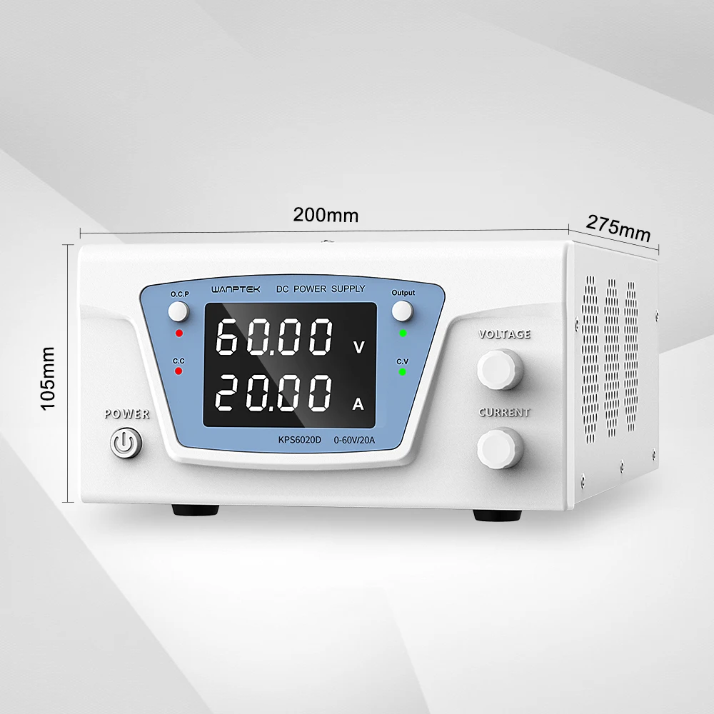 Imagem -04 - Fonte de Alimentação dc de Laboratório Estabilizador Ajustável Regulado Digital Kps6020d 30v 20a 100v 10a 60v 20a